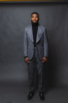 Men’s Gray Plaid Suit