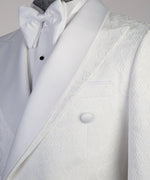 Men’s White Darnish Tuxedo Suit