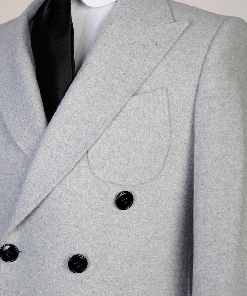 Men’s Gray Double Breasted Coat