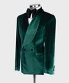Green Velvet Double Breasted Suit