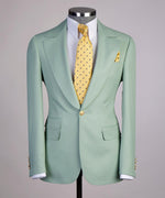 Winds Light Green Mens Suit