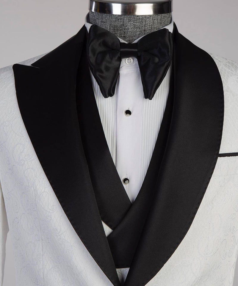 White Cambridge Tuxedo Suit