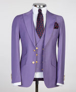 Men’s Purple Three pieces Suit