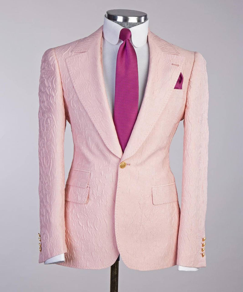 Men’s Pink Tuxedo Suit