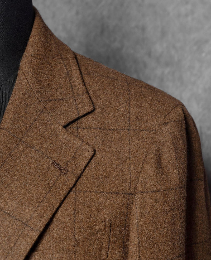 Men’s Brown Plaid Suit