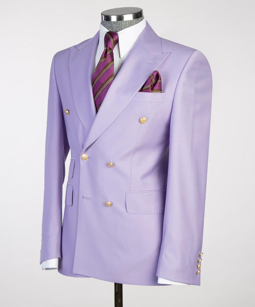 Men’s Purpled Double Breasted Suit