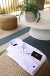 Men’s White Collar Pin Shirt