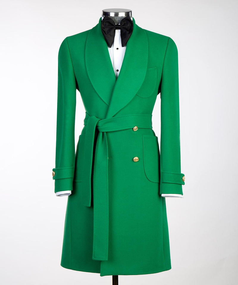 Men’s Green Belted Coat