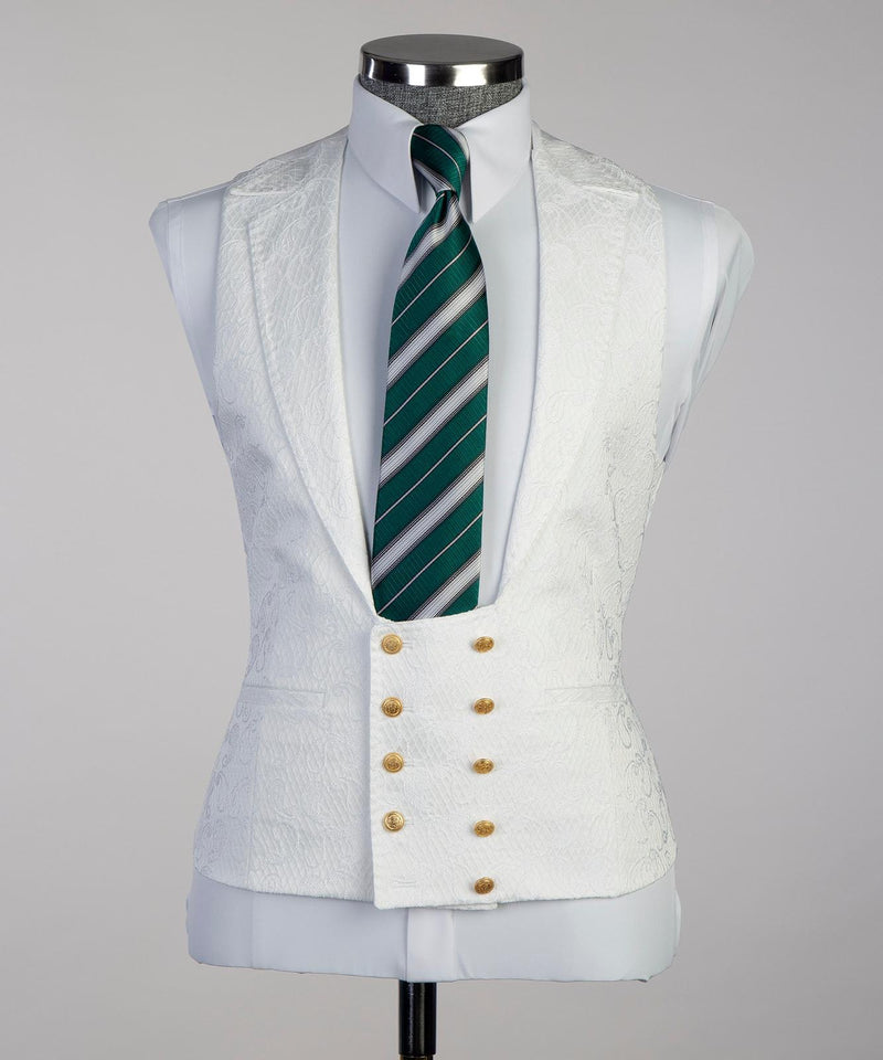 White Cambridge Tuxedo Suit