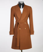 Men’s Brown Belted Coat