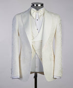 Ivory Cambridge Tuxedo Suit