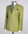 Men’s Green Adam’s Double Breasted Suit