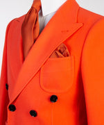 Men’s Orange Double Breasted Coat