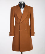 Men’s Brown Belted Coat