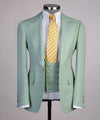 Winds Light Green Mens Suit