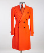 Men’s Orange Double Breasted Coat