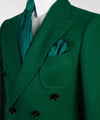 Men’s Green Double Breasted Coat