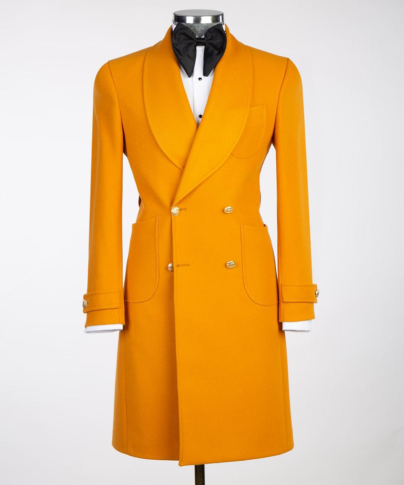 Orange Belted Men’s Coat