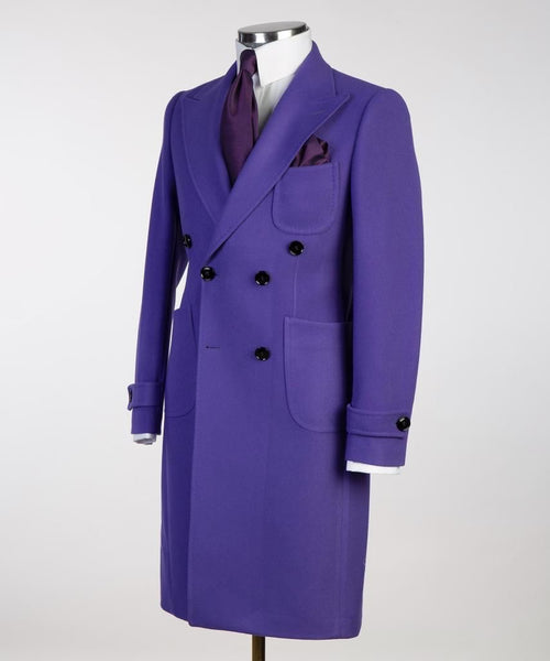 Men’s Purple Double Breasted Coat