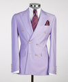 Men’s Purpled Double Breasted Suit