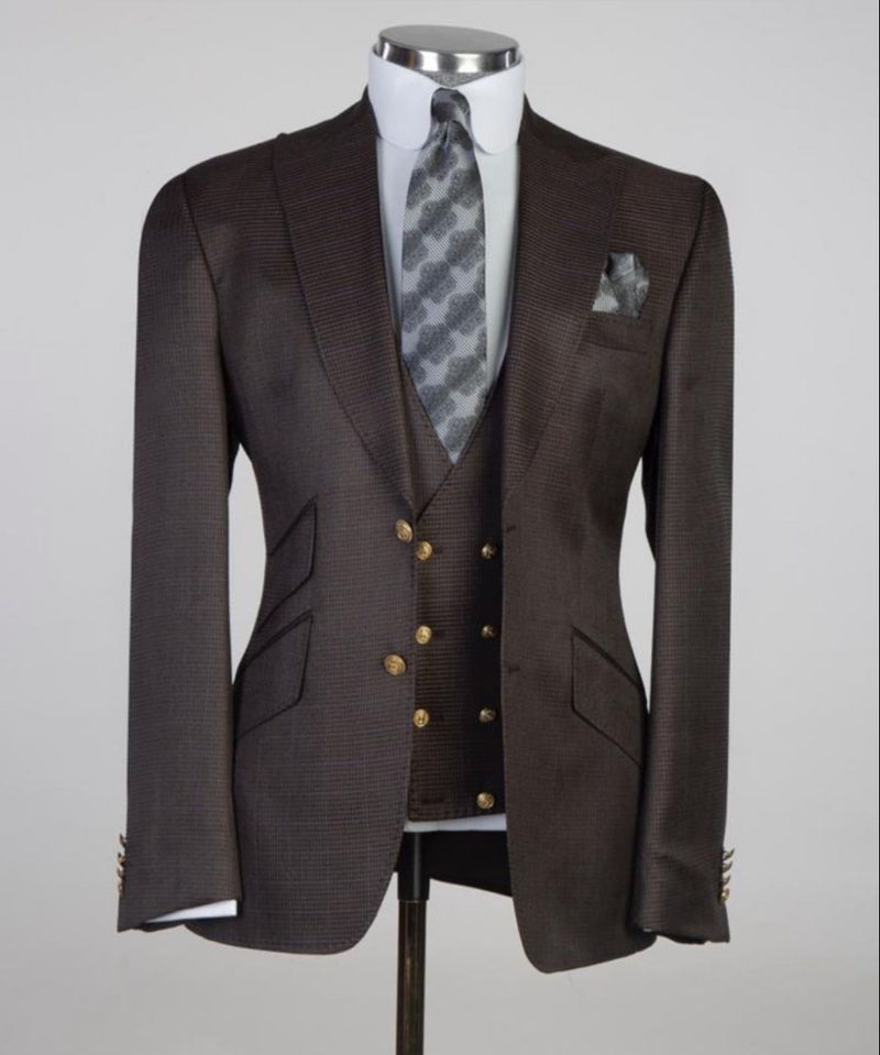 Men’s Brown Three pieces Suit