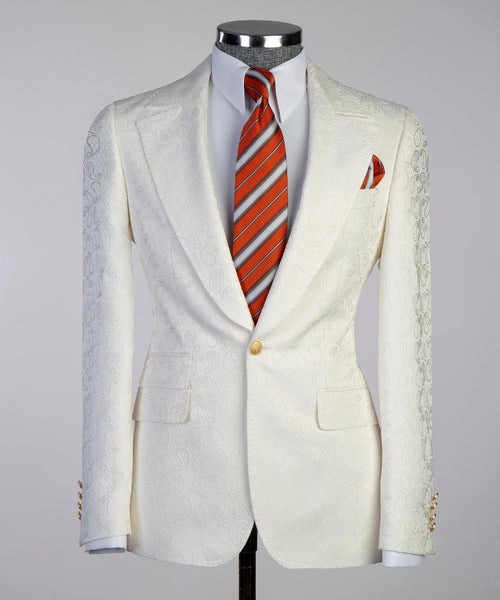 Men’s Cream Cambridge Tuxedo Suit