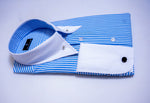 Men’s Blue Blue Pin Collar Shirt