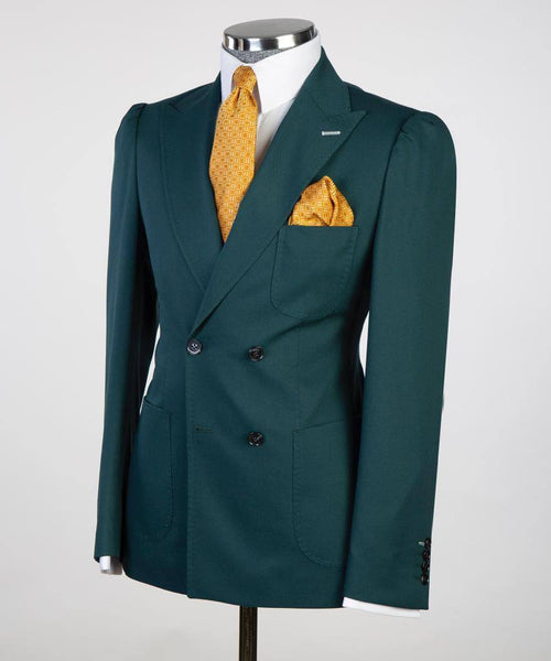 Green Zanotti Double Breasted Suit