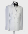 Men’s White Tuxedo Double Breasted Suit