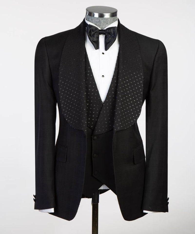 Black Hamilton Tuxedo Suit