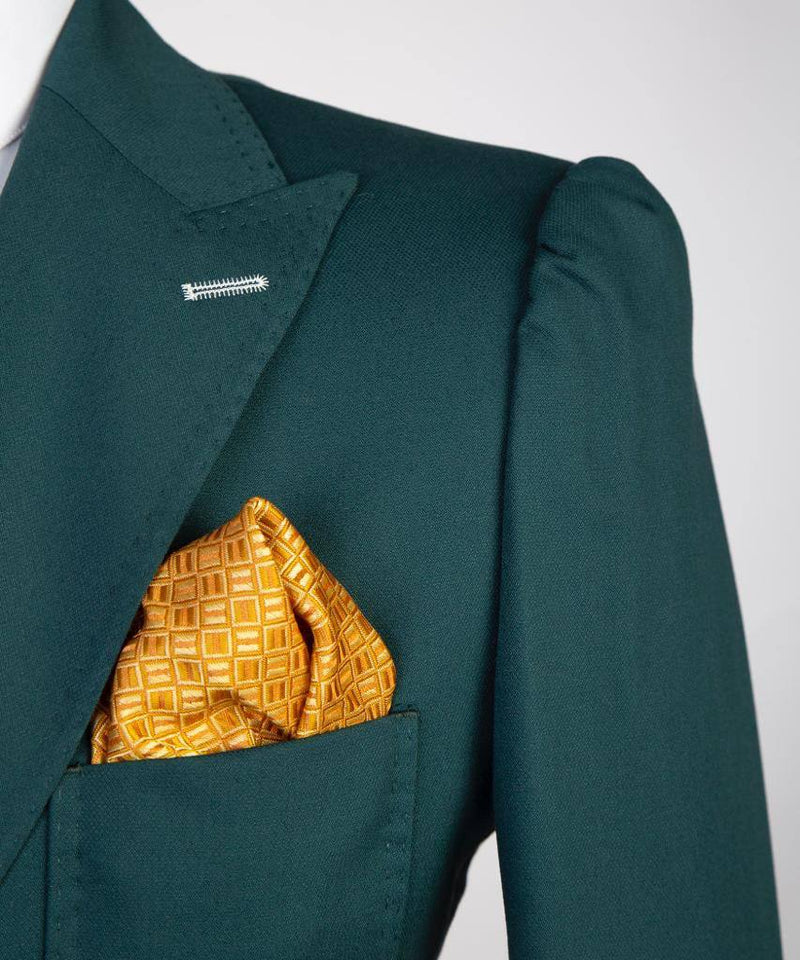 Green Zanotti Double Breasted Suit