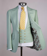 Winds Light Green Mens Suit