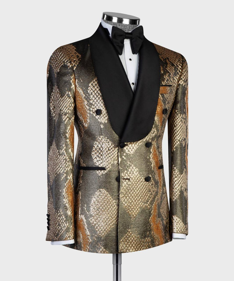Men’s Flack Tuxedo Double Breasted Suit