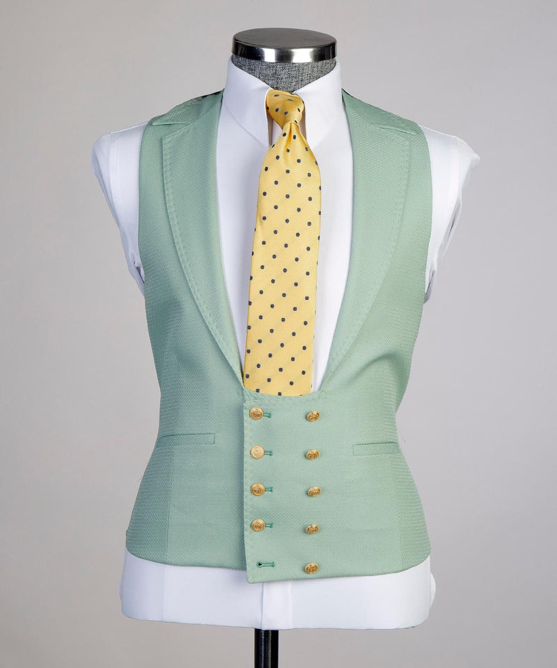 Winds Light Green Mens Suit