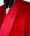 Red Velvet Double breasted Suit