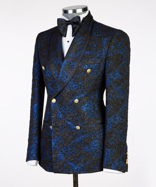 Men’s Flowered Double Breasted Suit