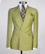 Men’s Green Adam’s Double Breasted Suit