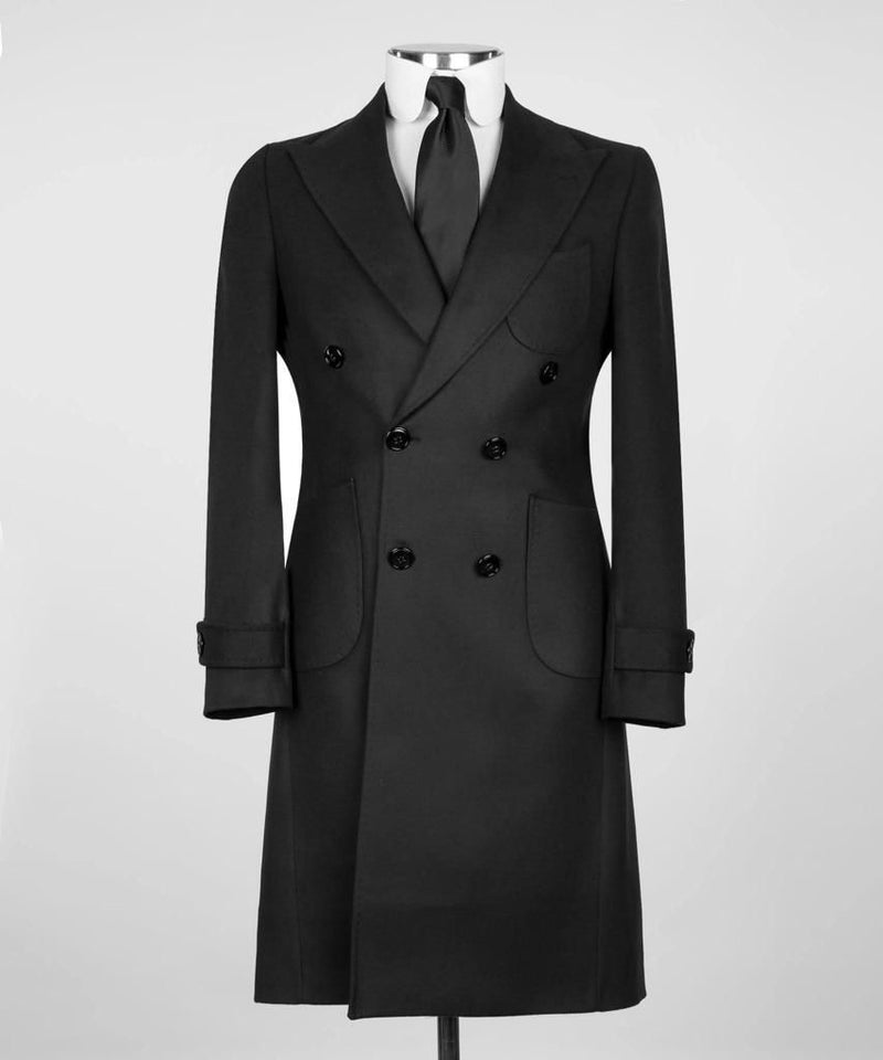 Men’s Black Double Breasted Coat