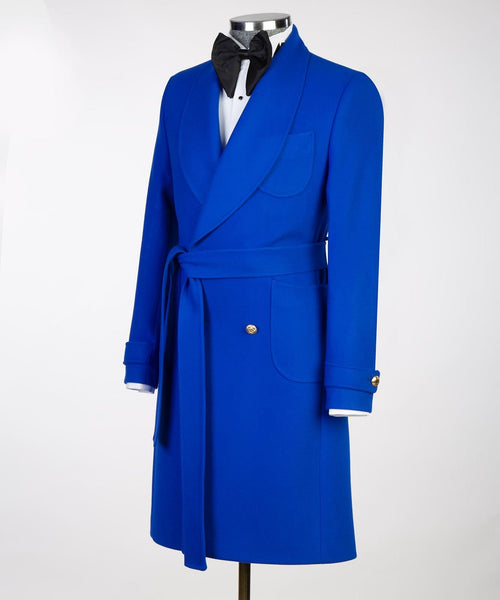 Men’s Blue Belted Coat