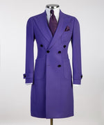 Men’s Purple Double Breasted Coat