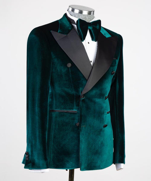 Green Velvet Double breasted Tuxedo