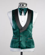 Green Velvet Tuxedo Suit