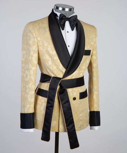 Men’s Belted Tuxedo Suit