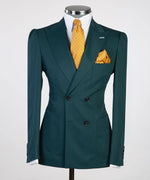 Green Zanotti Double Breasted Suit