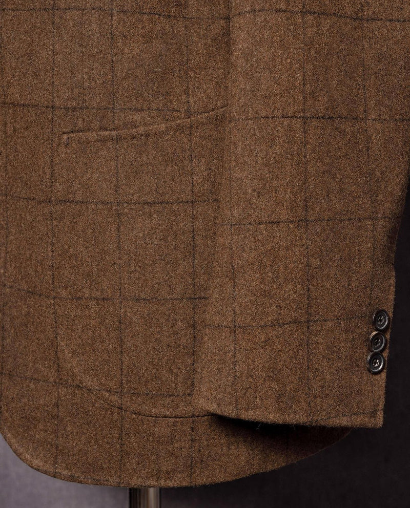 Men’s Brown Plaid Suit