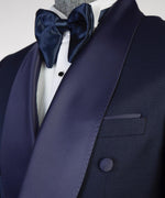 Zoom Navy Blue Tuxedo Double Breasted