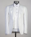 Three pieces White Tuxedo Suit