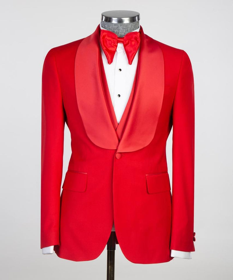 Men’s Red Tuxedo Suit