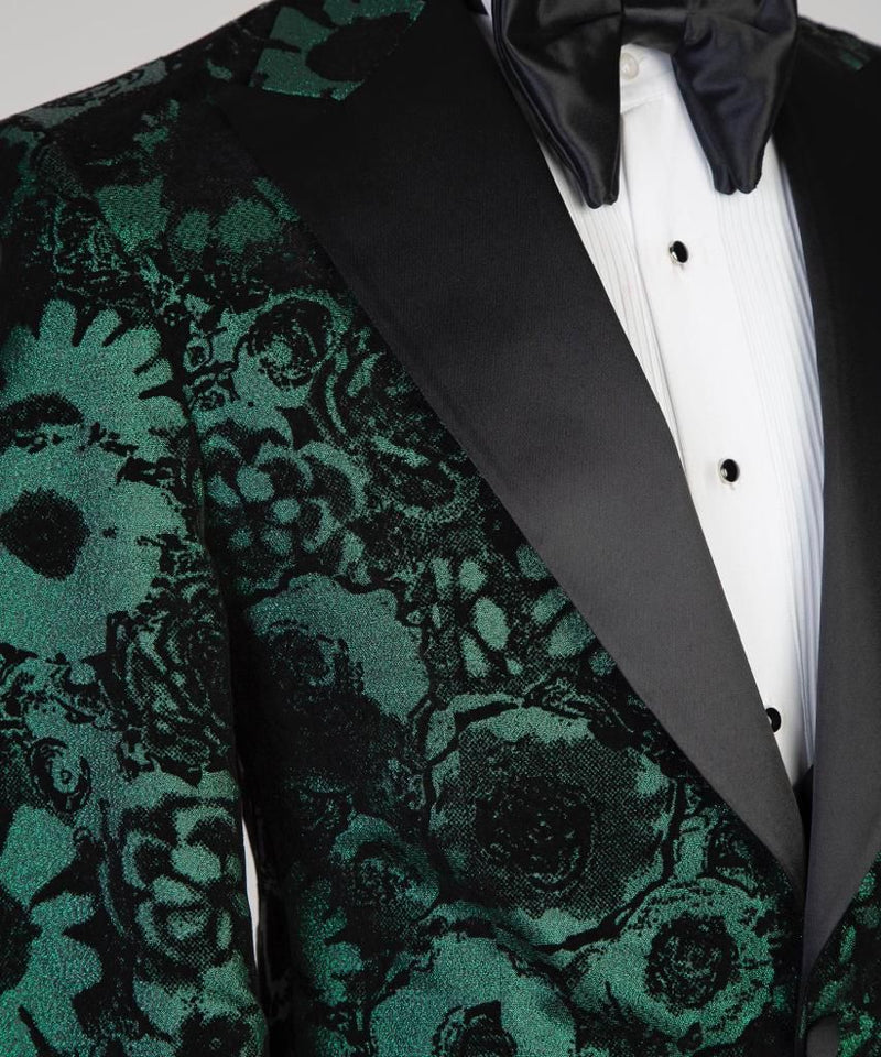 Men’s Flowered Tuxedo Suit