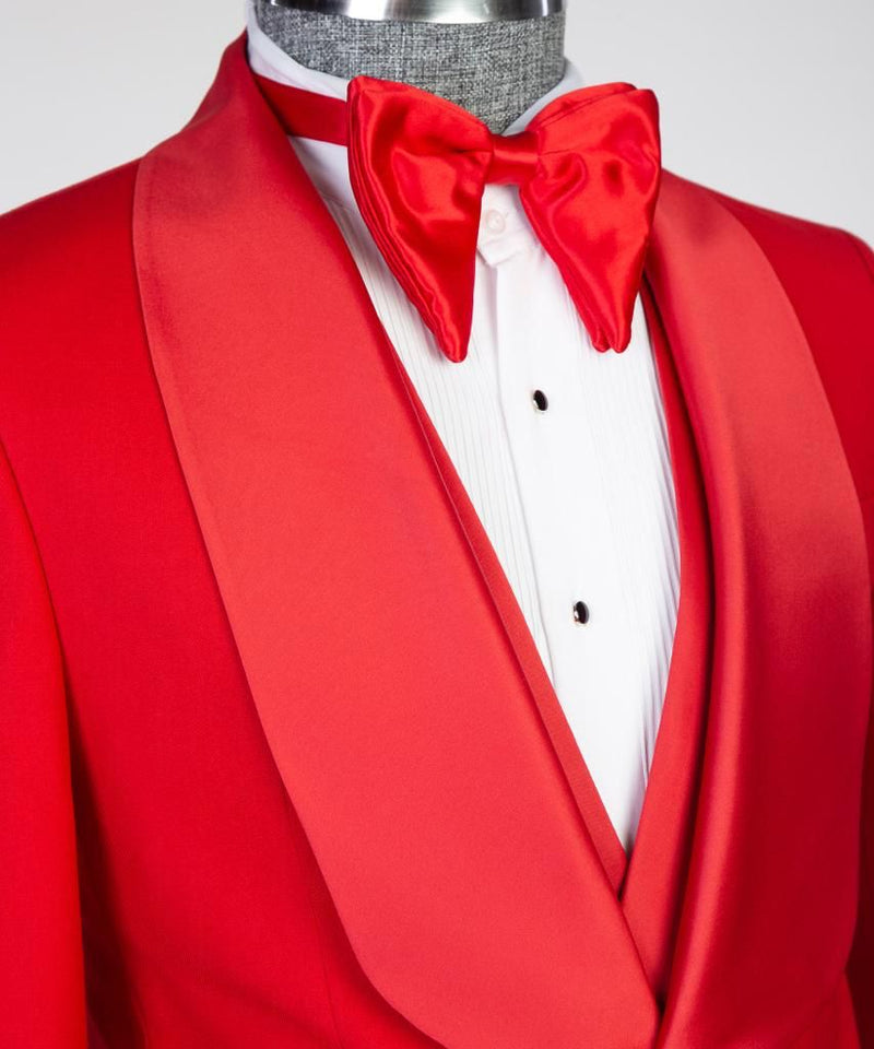 Men’s Red Tuxedo Suit